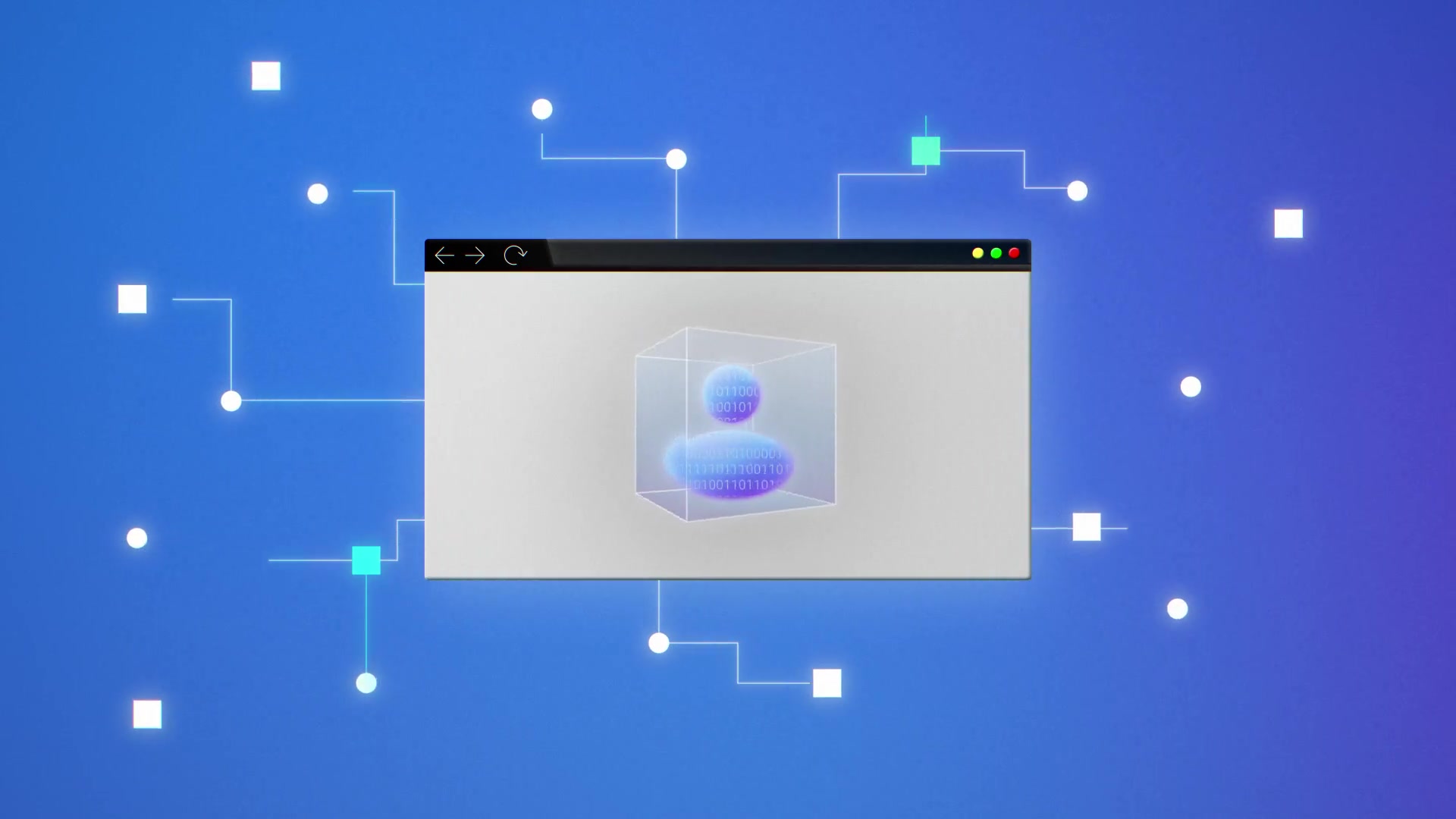 Clear Skye platform animation showing connected identity governance data paths