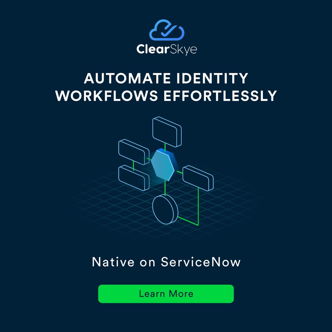 Social ad: Automate Identity Workflows Effortlessly, making a complex workflow feel one click away.